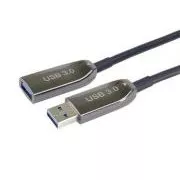 PremiumCord USB 3.0 optikai AOC hosszabbító kábel A/Male - A/Female 20m