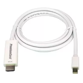 PremiumCord mini DisplayPort 1.2 - HDMI 2.0 kábel 4Kx2K@60Hz, 1m