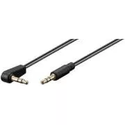 PremiumCord kábel Jack 3,5 mm - 3,5 mm-es csatlakozó 90° M/M 1,5m