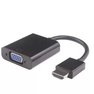 PremiumCord HDMI-VGA átalakító 3,5 mm-es sztereó csatlakozóval - fekete színben