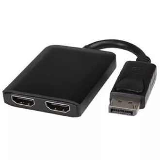 PremiumCord MST DisplayPort 1.2 - 2x HDMI adapter, hosszabbítás tükör 2 kép, 4K*2K@60Hz