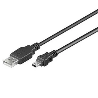PremiumCord USB 2.0 kábel, A-B mini, 5-pin, 2m