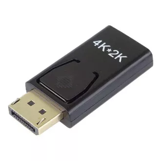 PremiumCord DisplayPort-HDMI adapter, 4K@30Hz Hím/női, aranyozott csatlakozókkal