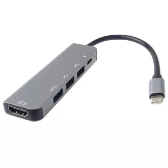 PremiumCord USB-C HDMI   USB3.0   2x USB2.0   PD(power delivery) adapter