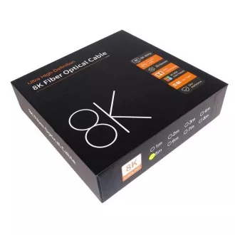 PremiumCord Ultra High Speed HDMI 2.1 optikai kábel 8K@60Hz, aranyozott 5m PremiumCord Ultra High Speed HDMI 2.1 optikai kábel 8K@60Hz, aranyozott 5m