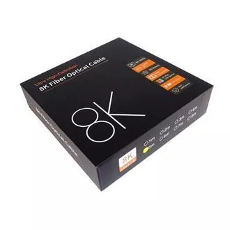 PremiumCord Ultra High Speed HDMI 2.1 optikai kábel 8K@60Hz, aranyozott 5m PremiumCord Ultra High Speed HDMI 2.1 optikai kábel 8K@60Hz, aranyozott 5m