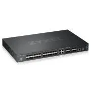 Zyxel XGS4600-32F, 32 portos, menedzselt Layer 3  Gigabit kapcsoló, 24x Gigabit SFP   4x Gigabit kettős funkciójú (RJ45/SFP)   4x