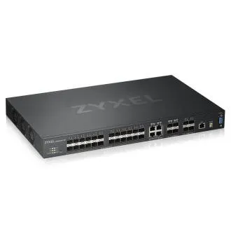 Zyxel XGS4600-32F, 32 portos, menedzselt Layer 3  Gigabit kapcsoló, 24x Gigabit SFP   4x Gigabit kettős funkciójú (RJ45/SFP)   4x