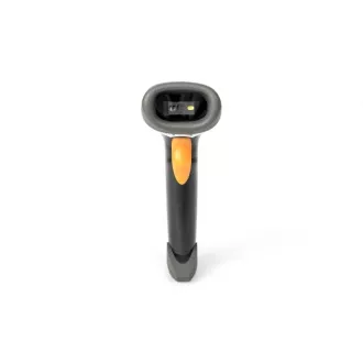 DIGITUS 2D kézi vonalkódolvasó, akkumulátoros, Bluetooth és QR-kód kompatibilis, 200 beolvasás/sec, tartóval