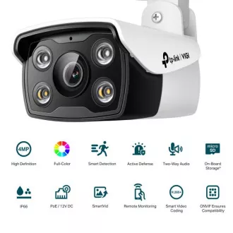TP-Link VIGI C340(2.8mm) 4MPx kültéri hálózati kamera színes éjszakai látással