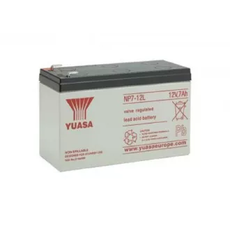 Fukawa YUASA NP7-12L (12V; 7Ah; faston F2-6,3mm; élettartam 5 év)