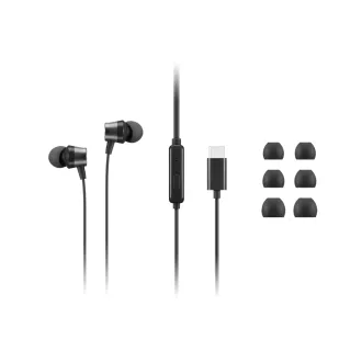 Lenovo fejhallgató USB-C vezetékes fülhallgató (vezérlődobozzal) Lenovo fejhallgató USB-C vezetékes fülhallgató (vezérlődobozzal)