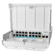 MikroTik CRS318-1Fi-15Fr-2S-OUT - netPower 15FR fordított POE kapcsoló