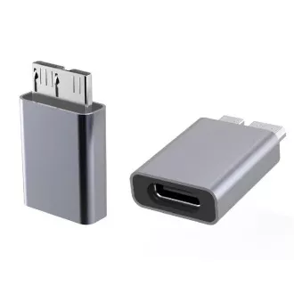 PremiumCord Alumínium USB C csatlakozó - USB3.0 Micro B csatlakozó adapter