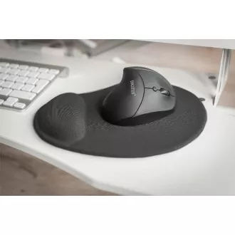 DIGITUS Ergonomikus egérpad tenyértámasszal, fekete színben DIGITUS Ergonomikus egérpad tenyértámasszal, fekete színben