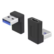 PremiumCord 90°-ban hajlított USB-C női USB3.0 A típusú férfi USB3.0 típusú férfi csatlakozóra