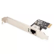 DIGITUS Gigabit Ethernet PCI Express hálózati kártya, alacsony profilú konzol, Realtek RTL8111H