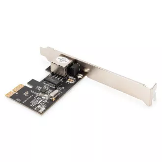 DIGITUS Gigabit Ethernet PCI Express hálózati kártya, alacsony profilú konzol, Realtek RTL8111H
