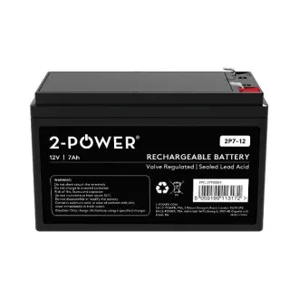 2-Power 2P7-12 12V 7Ah VRLA akkumulátor F2 ( Faston 250)