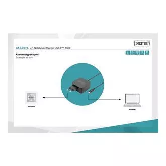 DIGITUS laptop töltő USB-C Power 65W PD3.0 DIGITUS laptop töltő USB-C Power 65W PD3.0