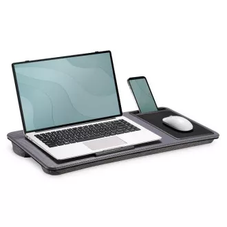 DIGITUS Laptop íróasztal / munkaállomás 17"-ig, mobiltelefon-nyílás, egérpad DIGITUS Laptop íróasztal / munkaállomás 17"-ig, mobiltelefon-nyílás, egérpad