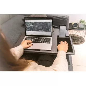 DIGITUS Laptop íróasztal / munkaállomás 17"-ig, mobiltelefon-nyílás, egérpad DIGITUS Laptop íróasztal / munkaállomás 17"-ig, mobiltelefon-nyílás, egérpad