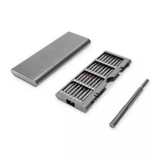 Digitus 57 darabos precíziós mechanikus csavarhúzó készlet mobiltelefonhoz, laptophoz, PC-hez, órához, szemüveghez, konzolhoz.