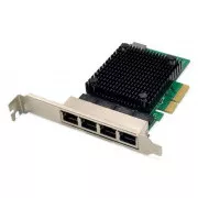 DIGITUS 4 portos RJ45 RTL8125B 2,5 GBites szerver hálózati kártya