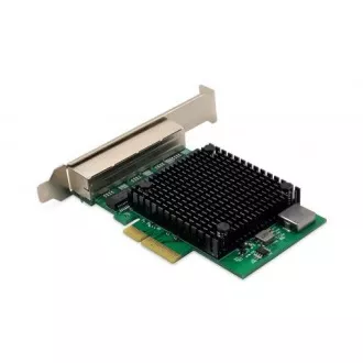 DIGITUS 4 portos RJ45 RTL8125B 2,5 GBites szerver hálózati kártya