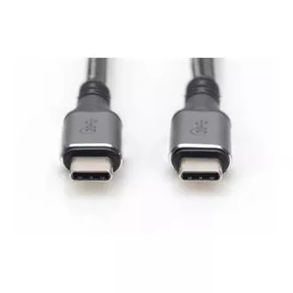 DIGITUS Csatlakozókábel USB 4, TypeC TypeC-re, AL-Housing PP Brain 4K@60Hz, PD3.0, 20Gbits/s, 3m, bl.
