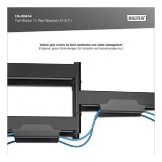 DIGITUS Teljesen mozgatható TV fali tartó 37-80", max. 60 kg terhelés, VESA: 200x100, 200x200, 300x200, 400x200, 300x300, 400x300, 400x300