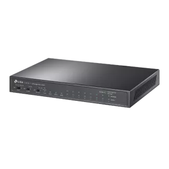 TP-Link kapcsoló TL-SL1311P 8x LAN/PoE , 2x GLAN, 1x SFP , 65W