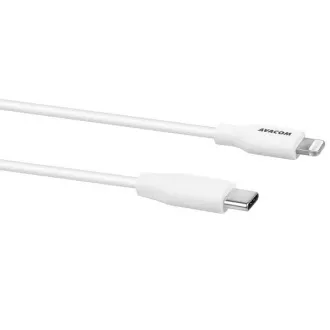 AVACOM MFIC-40W USB-C - Lightning kábel, MFi tanúsítvánnyal, 40cm, fehér