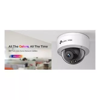 TP-Link VIGI C230(2.8mm) - Dome kamera, 3MP, 2.8mm, színes, 2.8mm, színes TP-Link VIGI C230(2.8mm) - Dome kamera, 3MP, 2.8mm, színes, 2.8mm, színes