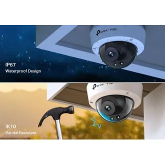 TP-Link VIGI C230I (4 mm) kupola kamera, 3 MP, 4 mm TP-Link VIGI C230I (4 mm) kupola kamera, 3 MP, 4 mm