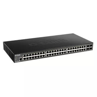 D-Link DGS-1250-52X, 48 portos Gigabit Smart Managed Switch 4x 10G SFP  portokkal