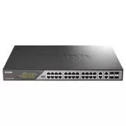 D-Link DSS-200G-28MPP/E 28 portos Gigabit Ethernet PoE   felügyeleti kapcsolók