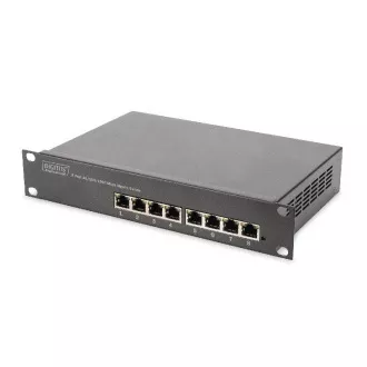 DIGITUS Gigabit Ethernet Switch 8 portos, 10 hüvelykes, nem menedzselt, nem felügyelt