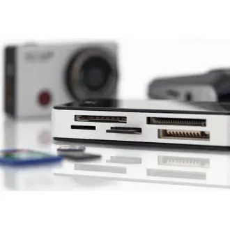 DIGITUS USB 3.0 kártyaolvasó USB 1m csatlakozókábellel MS/SD/SDHC/MiniSD/M2/CF/MD/SDXC kártya támogatása