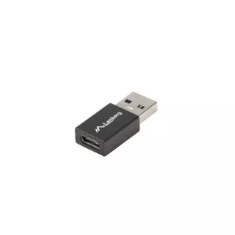 LANBERG USB-C(F) 3.1 és USB-A(M) adapter fekete színben