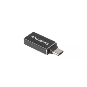 LANBERG USB-C(M) 3.1 USB-A(F) adapter USB-A(F)-re fekete OTG