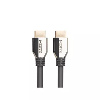 LANBERG Ultra High Speed HDMI 2.1 kábel, 48 Gbps, 8K@60Hz, 5K@120Hz, hossza 0,5 m, fekete, aranyozott csatlakozókkal