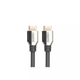 LANBERG Ultra High Speed HDMI 2.1 kábel, 48 Gbps, 8K@60Hz, 5K@120Hz, hossza 0,5 m, fekete, aranyozott csatlakozókkal