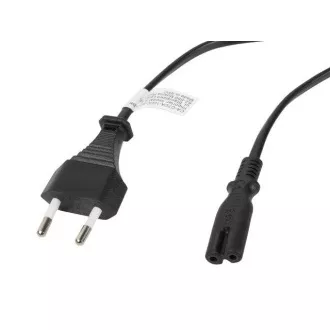 LANBERG CEE 7/16 - IEC 320 C7 EURO (RADIO) Tápkábel 3M fekete