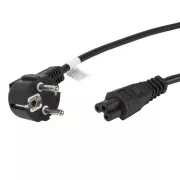 LANBERG CEE 7/7 (MICKEY) IEC 320 C5-hez 1,8M VDE fekete LANBERG CEE 7/7 (MICKEY) VEZETÉKKAPCSOLAT