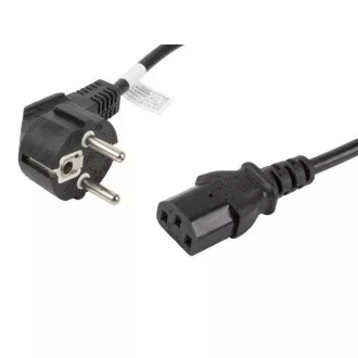 LANBERG CEE 7/7 az IEC 320 C13 C13 szabványhoz 1.8M VDE fekete