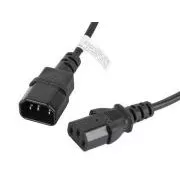 LANBERG IEC 320 C13-C14 kábel 1,8M fekete színű IEC 320 C13-C14 kábel 1,8M fekete