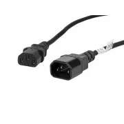 LANBERG IEC 320 C13-C14 kábel 1,8M VDE fekete IEC 320 C13-C14 kábel 1,8M VDE fekete