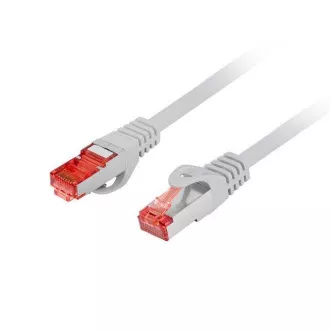 LANBERG Patch kábel CAT 6 S-FTP, AWG 26/7, LSZH, réz, szürke, 0,25m