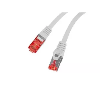 LANBERG Patch kábel CAT 6 S-FTP, AWG 26/7, LSZH, réz, szürke, 0,25m